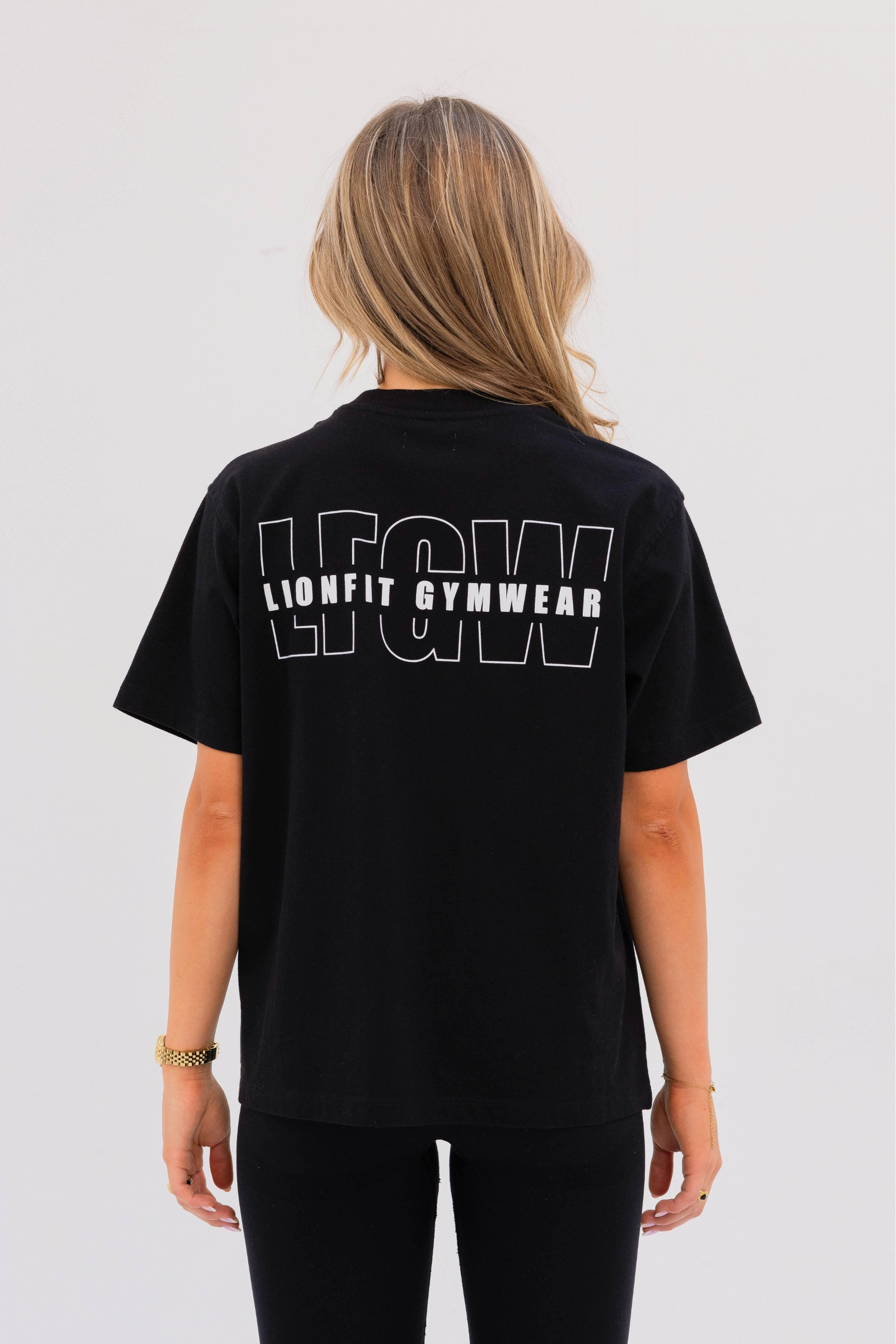 Kion Oversized Tee Black - Lionfit