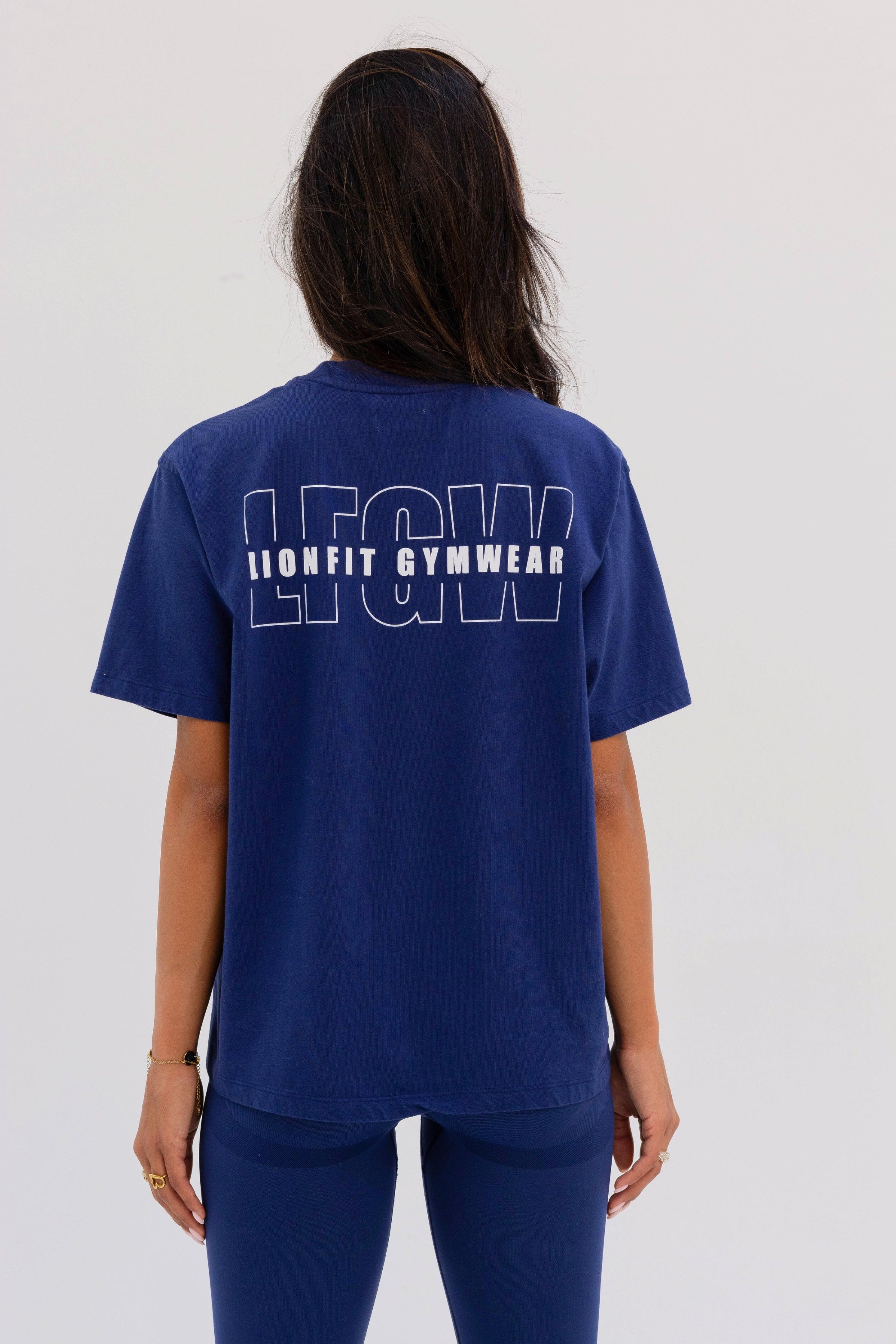 Kion Oversized Tee Dark Blue - Lionfit