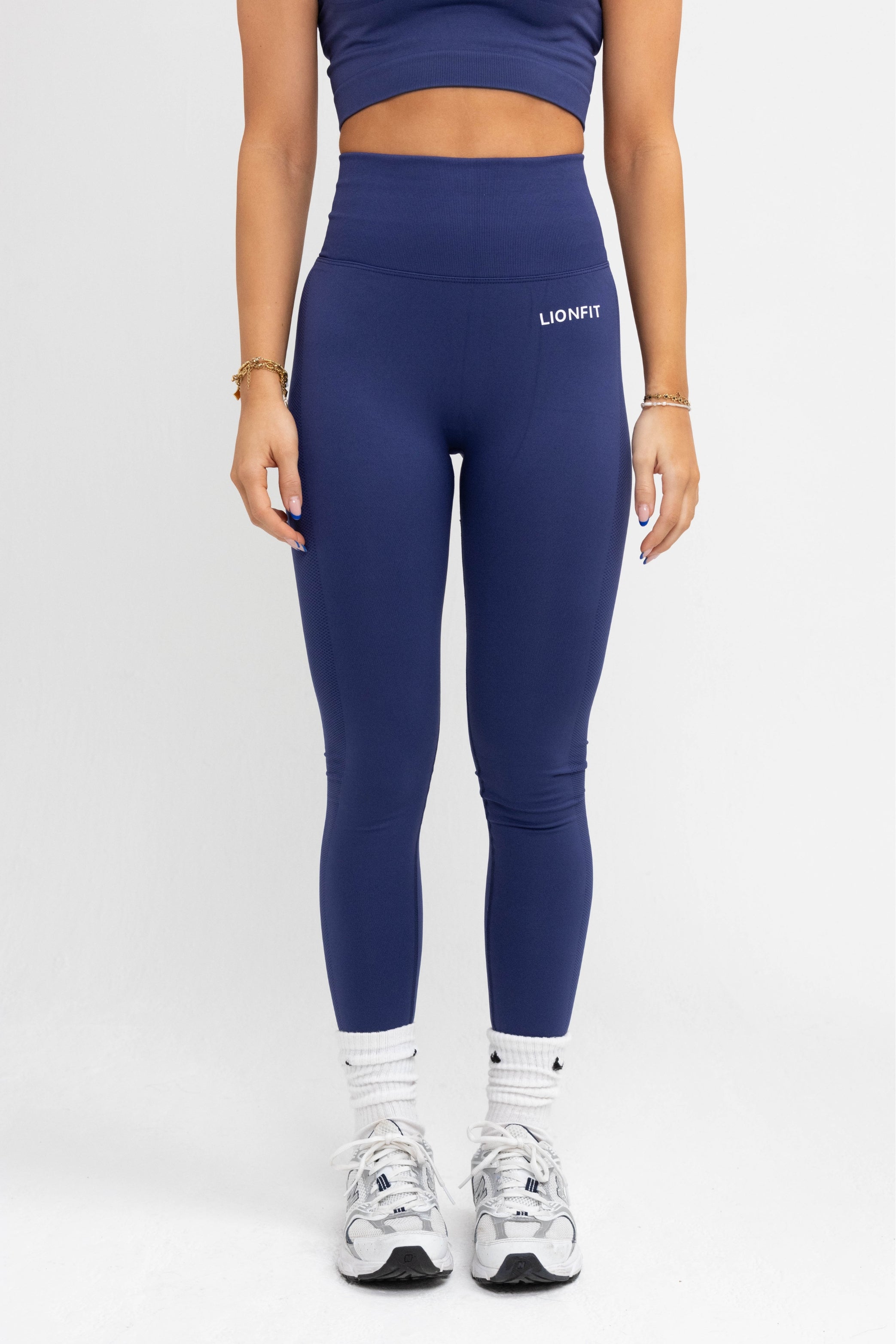 LIONFIT NALA SEAMLESS LEGGINGS BLUE 1