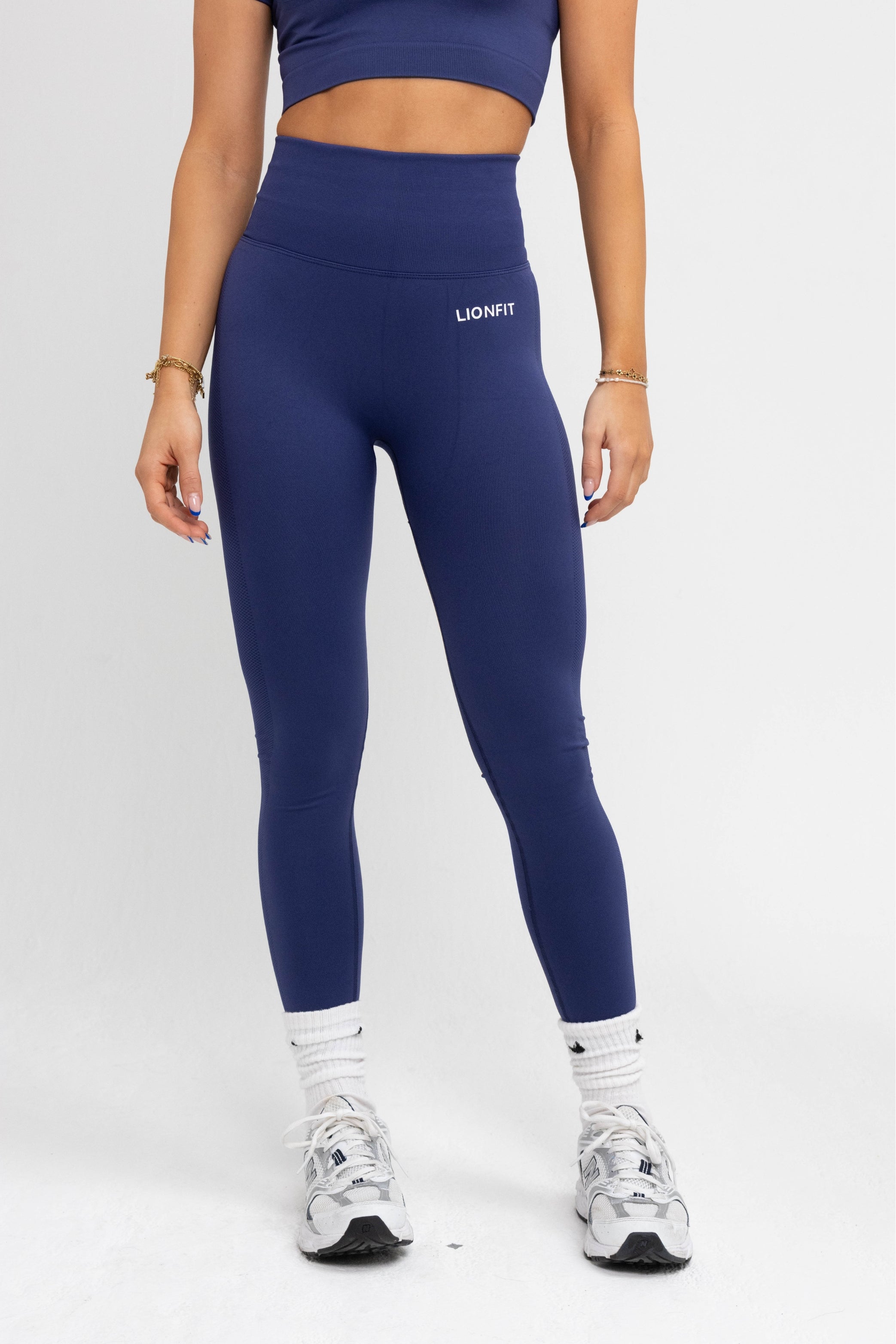 LIONFIT NALA SEAMLESS LEGGINGS BLUE 2