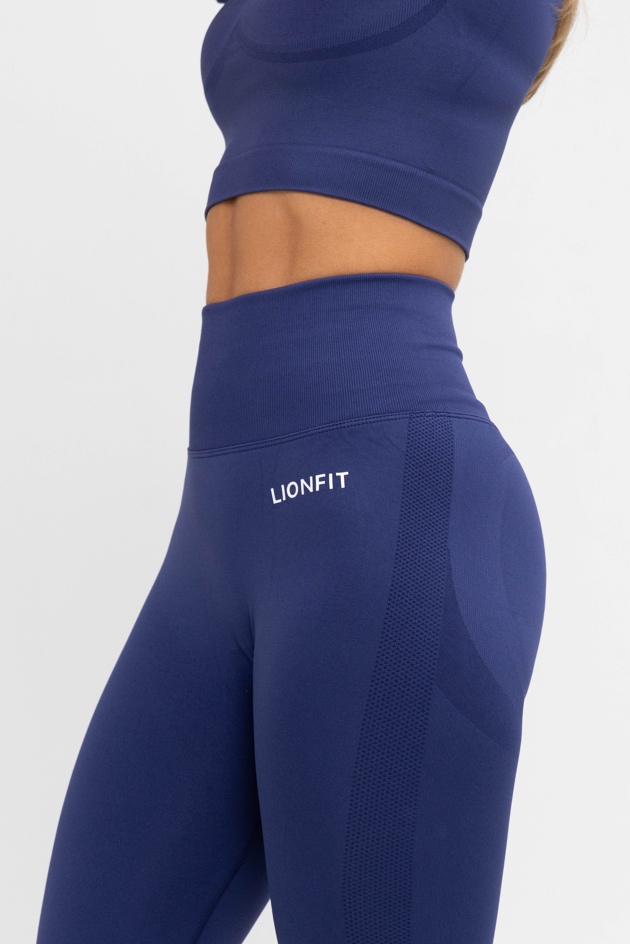 LIONFIT NALA SEAMLESS LEGGINGS BLUE 4