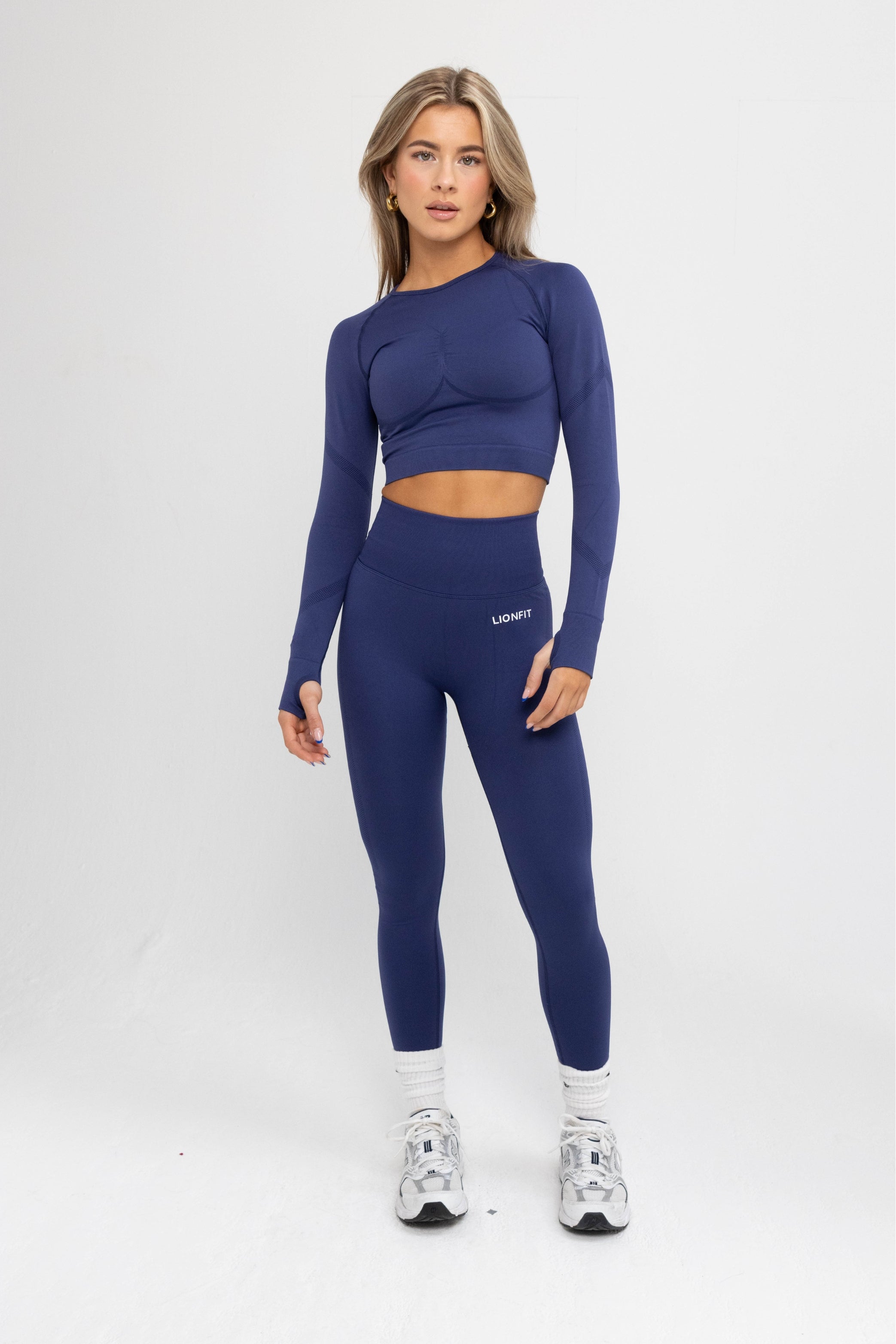 LIONFIT NALA SEAMLESS LONGSLEEVE TOP BLUE 4