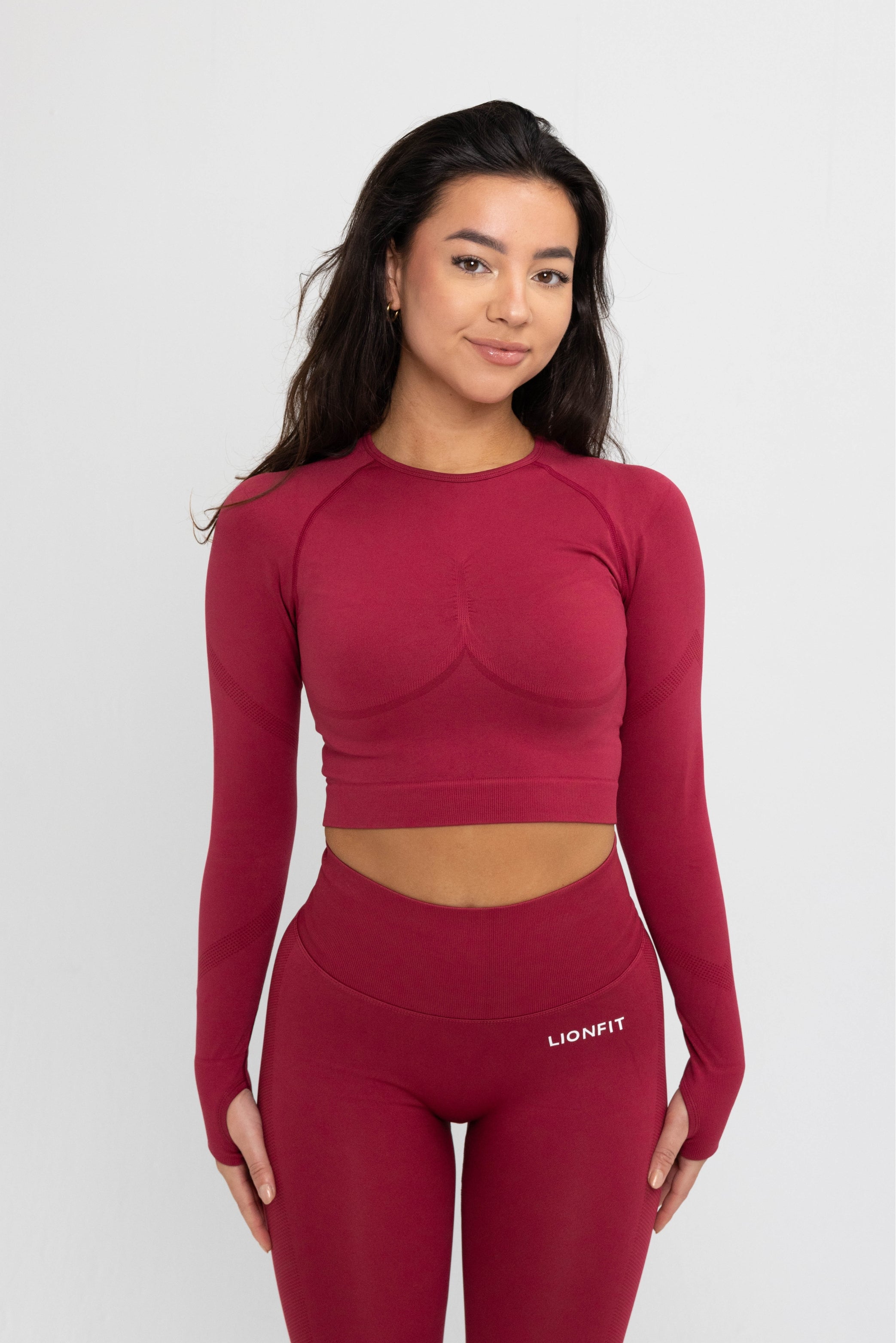 LIONFIT NALA SEAMLESS LONGSLEEVE TOP RED 1