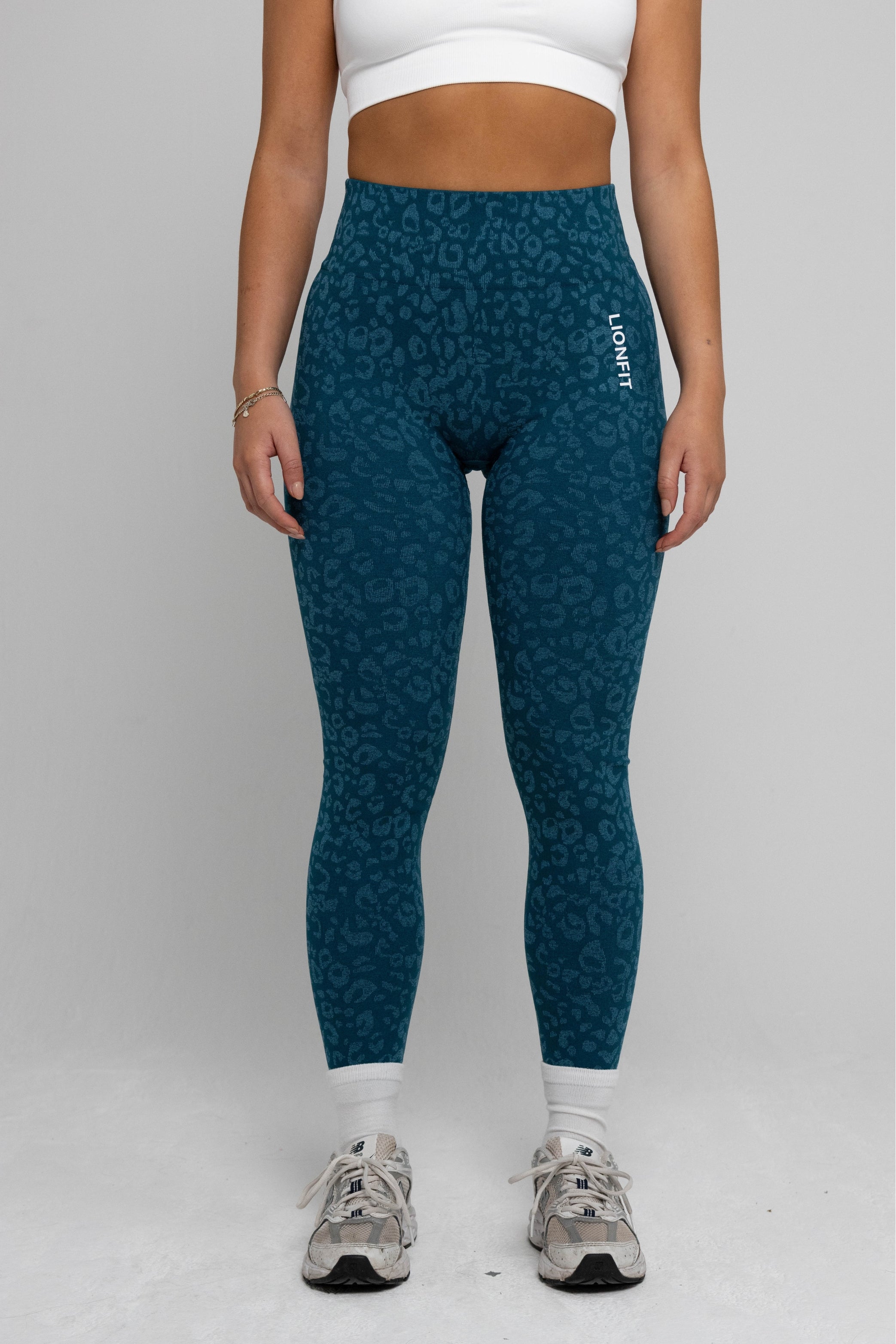 LIONFIT SEAMLESS LEGGINGS BLUE PANTHER 1