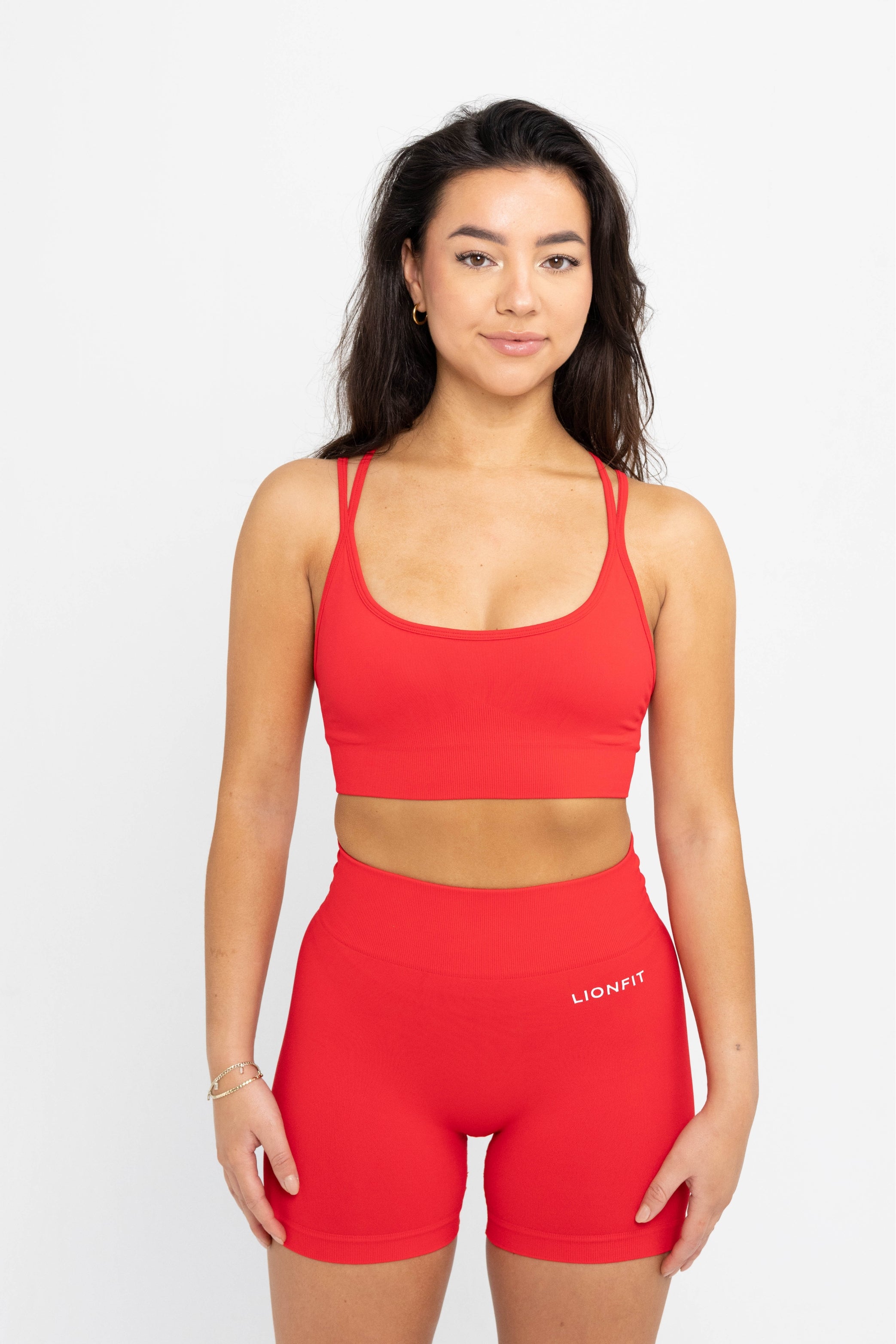 LIONFIT ZIRA Sports Bra Red Cross 