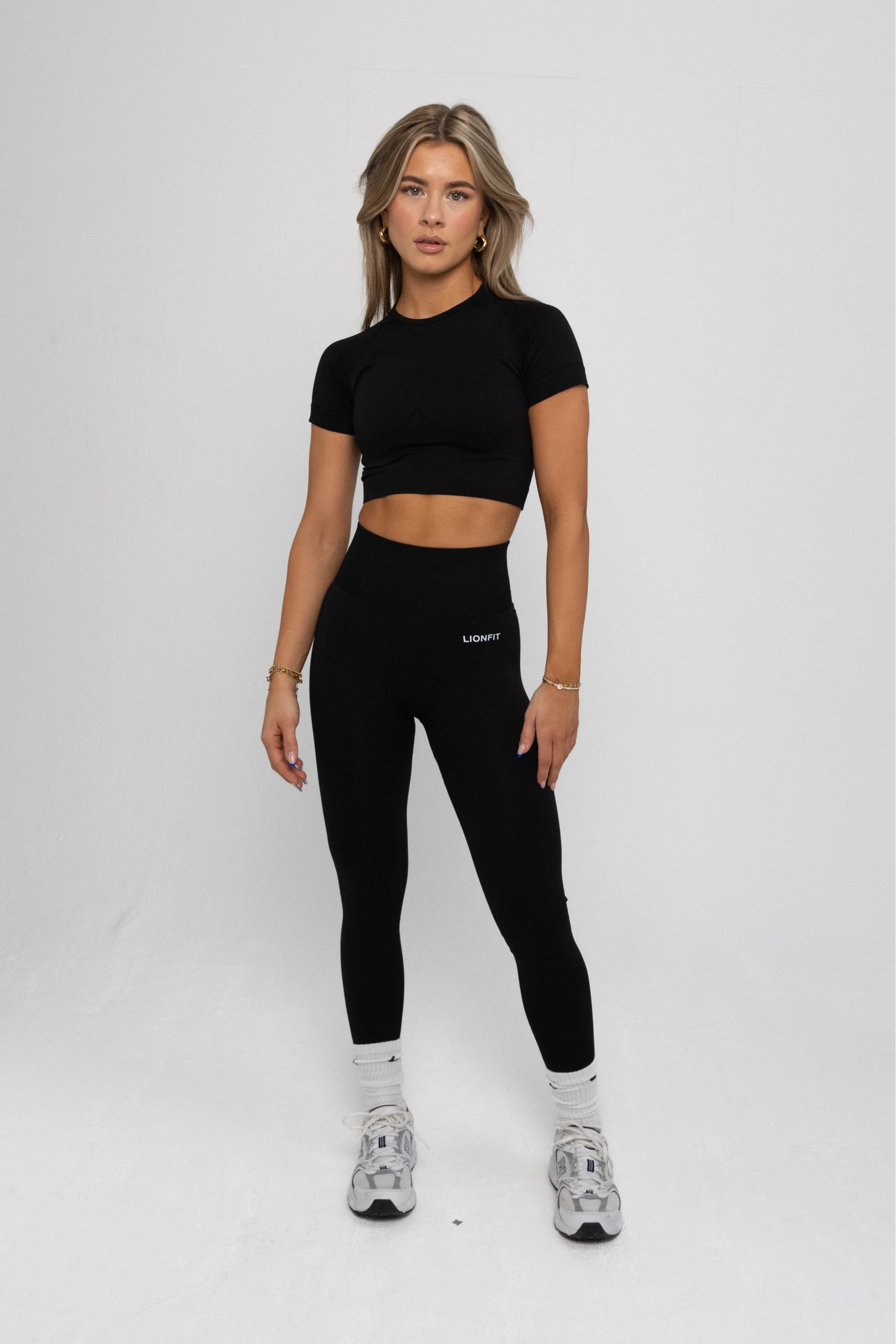 Lionfit Nala Seamless Shortsleeve Top Black