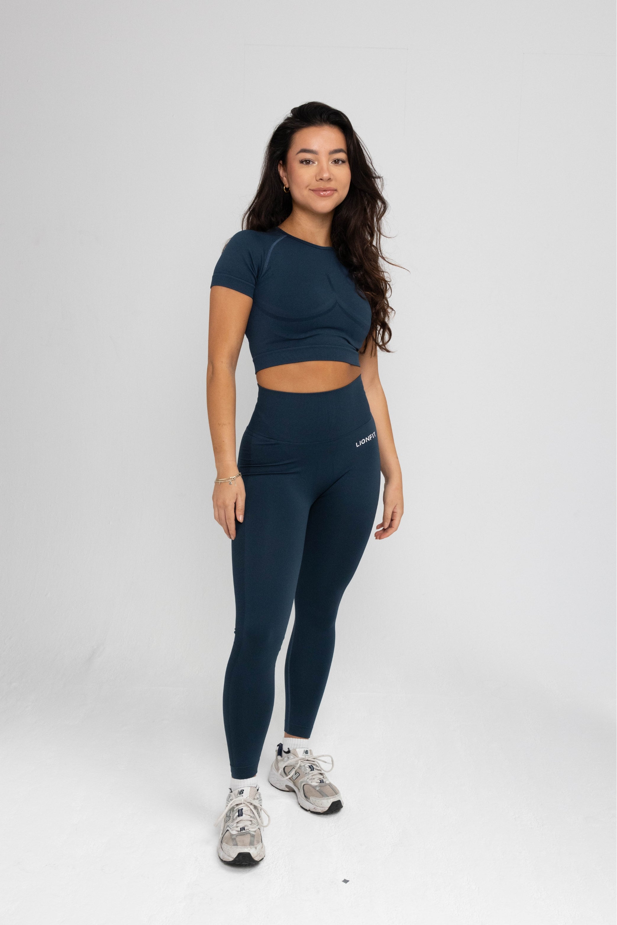 Lionfit Nala Seamless Shortsleeve Top Dark Green 