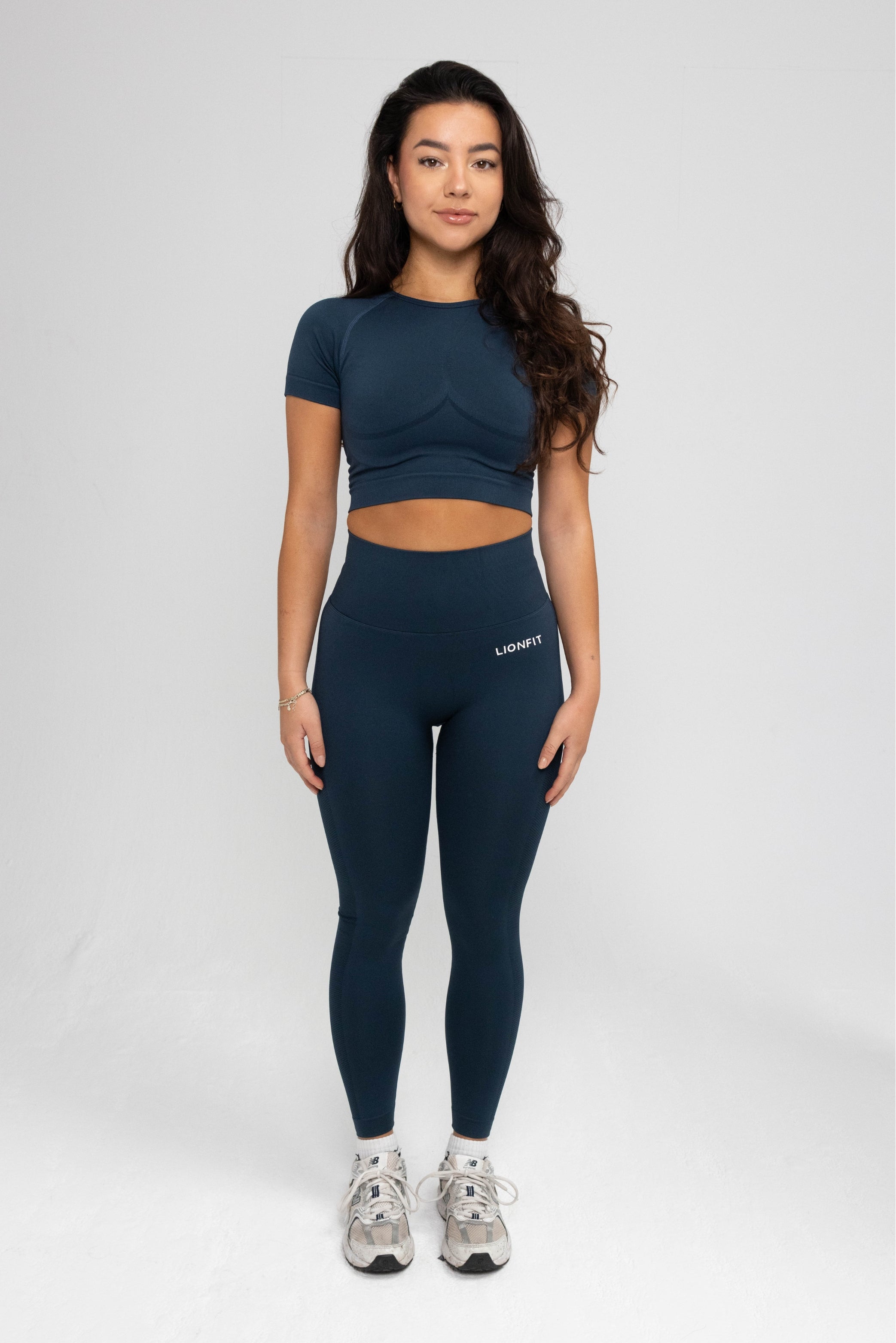 Lionfit Nala Seamless Shortsleeve Top Dark Green 