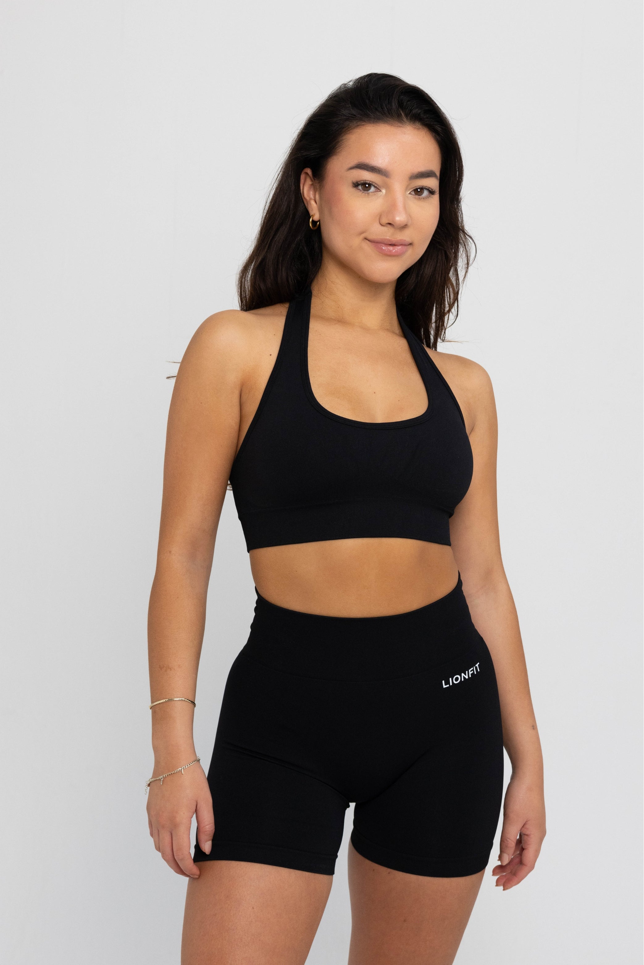 Lionfit ZIRA Sports Bra Black Halter